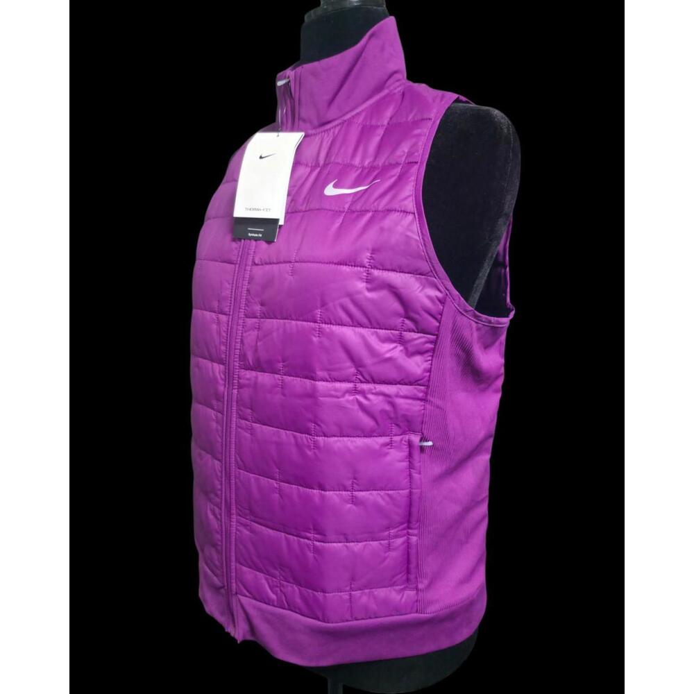 Women's  Deep Purple Nike Running "Therma-FIT" Vest Size XL NWT - Picture 6 of 12
